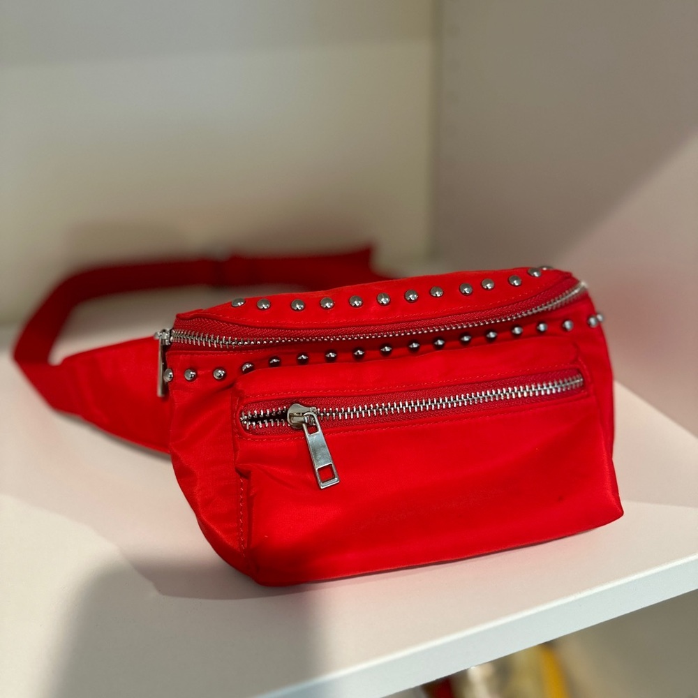 Forever 21 Red Studded Crossbody Bag